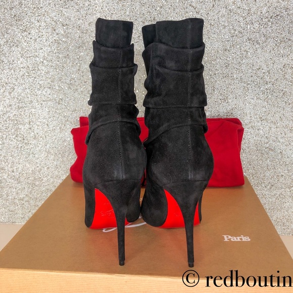 👠SOLD Christian Louboutin Ishtar 100mm suede boot - Picture 5 of 8